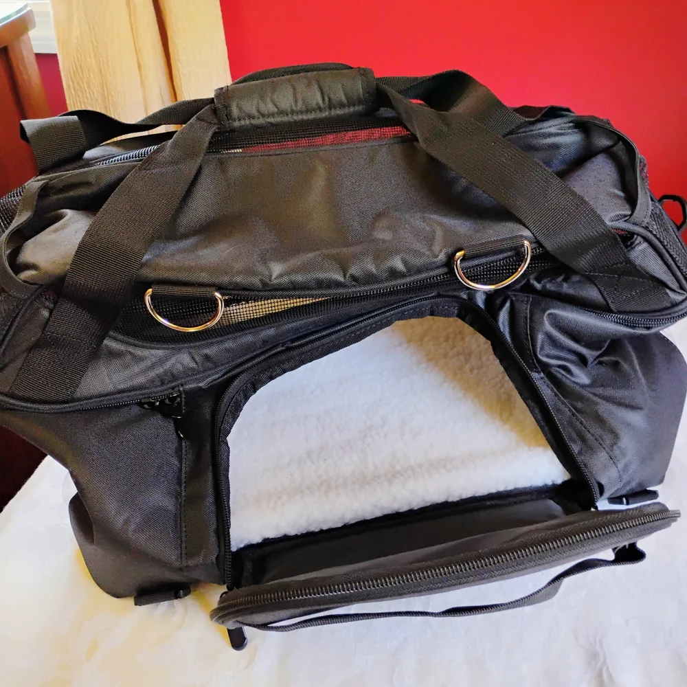 Portable Black Pet Carrier